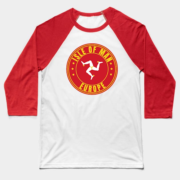 Isle Of Man Baseball T-Shirt by footballomatic